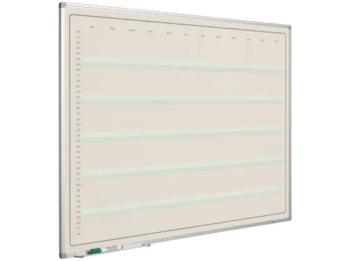 Jaarplanner Elegance Duits softline profiel 8mm 90x120cm aluframe