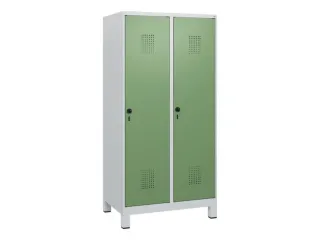 schoollocker,HxBxD 1630x800x500mm,2vak,vak B 400mm,draaigrendel,voeten - 2