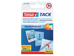 Dubbelzijdige kleefpads Tesa tack transparant 200stuks