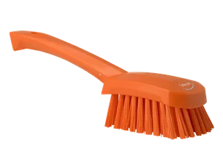 Afwasborstel Korte Steel Oranje Hard - 1