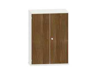 kantoorkast,HxBxD 1150x800x430mm,decor romp wit,decor front noten - 3