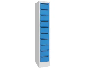 Postsorteerkast 1850x330x500mm 10 Vakken Ral7035 Front Ral5012 - 2