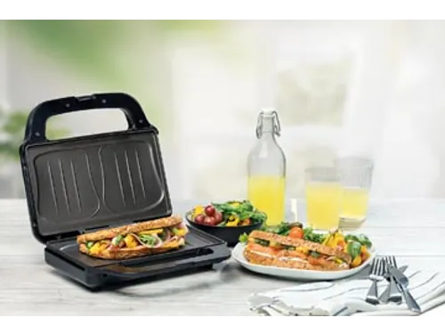 Tosti IJzer Big Croque XL Zilver Anti-Aanbaklaag 900W