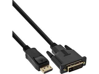 Kabel inLine Displayport DVI 24+1 M/M 2 meter zwart - 1
