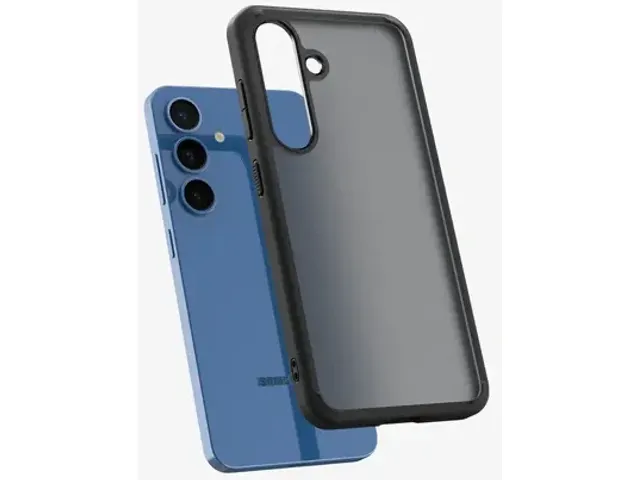 Crystal Hybrid Samsung Galaxy S25 Hoesje Back Cover Frost Zwart
