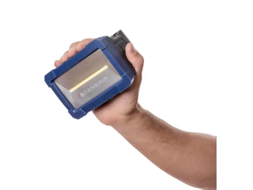 accu-werklamp,behuizing kunststof,COB-led,500-1000lumen,powerbank