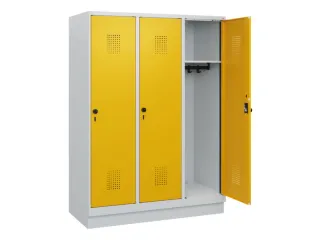 schoollocker,HxBxD 1630x1200x500mm,3vak,vak B 400mm,draaigrendel - 1