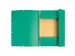 Elastomap 3 kleppen glanskarton 355gm² A4 Groen