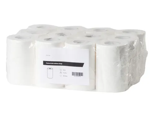 Poetsrol mini cellulose 1-laags 12 Rol