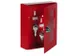 Noodsleutelkast Staalplaat Hxbxd 150X120X34Mm Rood cilinderslot