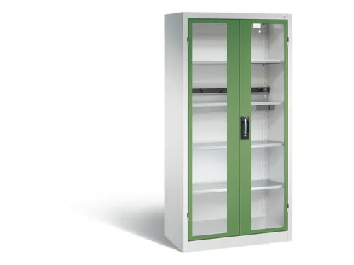 acculaadkast 1950x930x500mm 5stekkerdozen 230V cil.-slot front RAL6011