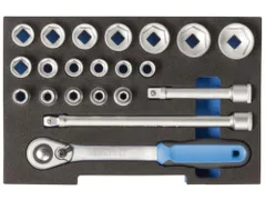 1100 CT1-19 Dopsleutelset 1/2 inch in 1/2 L-BOXX 136module