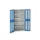 universele kast,HxBxD 2000x1050x550mm,4xStalen bodem,draaigrendelslot