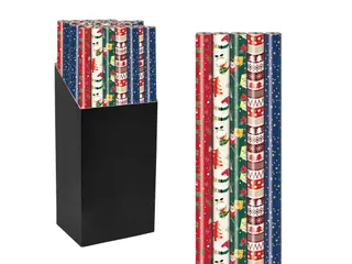 Geschenkpapier Kerst Mix 70cmx2m assorti - 2