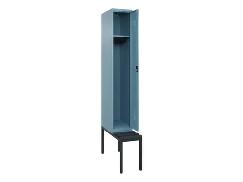 locker met bank,HxBxD 2120x300x815mm,1vak,vak B 300mm,cilinderslot