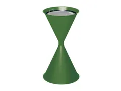 Zandasbak Staalplaat 730x400mm Ronde Trechter Verzinkt Ral6001