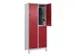 dubbeldekse locker,HxBxD 1950x800x500mm,2x2vak.,vak B 400mm