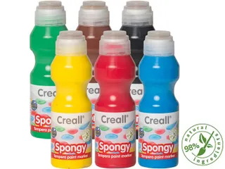 Creall Spongy Grote acrylverf stempelstiften 6 stuks 70ml assorti - 4