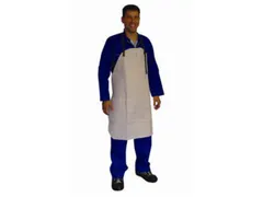 Weldsafe splitleder lasschort, grijs, maat 90 x 70 cm, per stuk