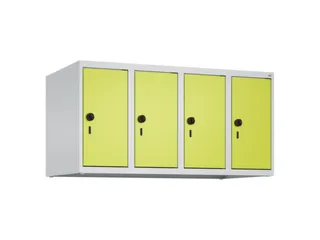 opzetkast,v. locker,4vak.,vak B 250mm,HxBxD 500x1000x500mm,vleugeldeur - 1