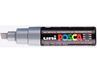 Verfstift Posca PC8K Brede punt 8mm schuin grijs - 1