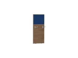 baliepaneel,v. bureau,aanbouw rechts,B 600mm,NT-cherry,BN6016-blauw