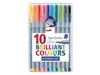 Fineliner Staedtler Triplus 334 assorti 0.3mm 10 stuks - 2