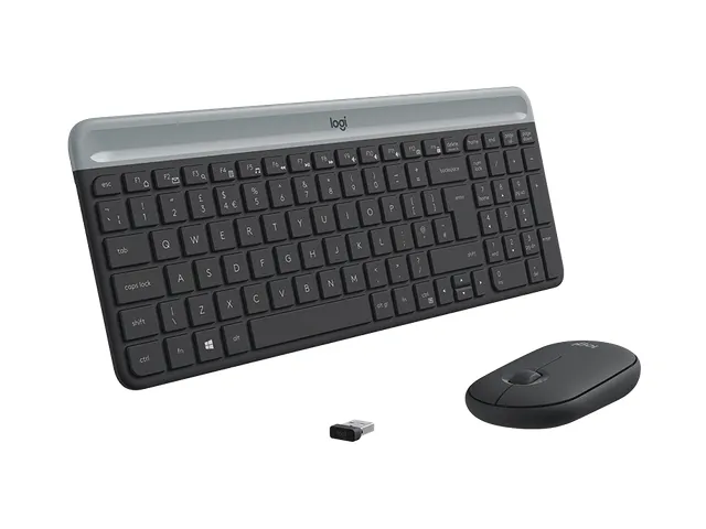 Logitech MK470 Toetsenbord QWERTZ Zwitsers Draadloos + muis