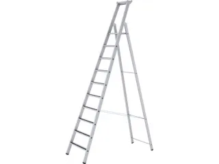 veiligheidsladder,eenzijdig,10treden m. R13-laag,stand H 2,64m - 3