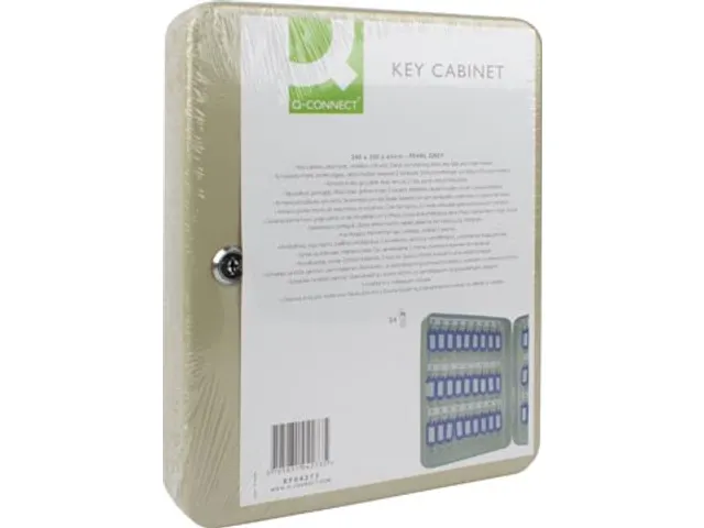 Sleutelkast Voor 54 Sleutelhangers Grijs Inclusief 2 Sleutels