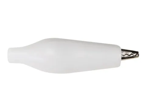 Geisoleerde Krokodillenklem 27mm - WIT