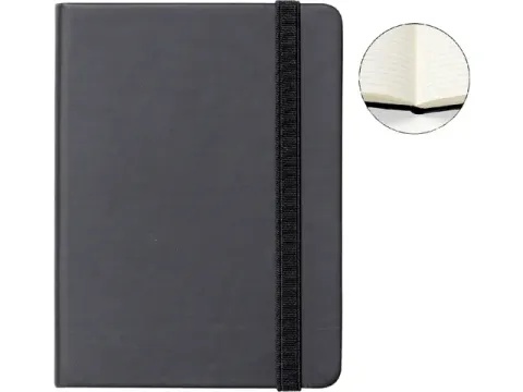 Notitieboek Quantore A4 lijn192 blz 80gr zwart Voordeelbundel