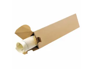 Verzendkoker Bruin Enkele Golf FSC Driehoekig 310x60mm 20 Stuks - 2