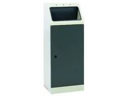 afvalverzamelaar zelfblussend 45 liter HxBxD 1000x400x300mm antraciet