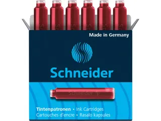 Inktpatroon Schneider Rood 6 stuks - 1