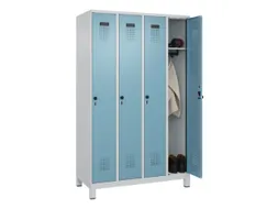 locker,HxBxD 1950x1200x500mm,4vak,vak B 300mm,draaigrendel,voeten