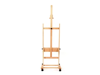 Schildersezel Kangaro Profi Studio type Ezel H tot 120cm doek met wiel - 2
