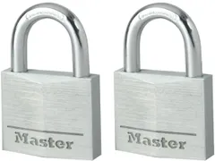 Masterlock Hangslot + Cijferslot 9130EURT Pak van 2 Stuks Zilver