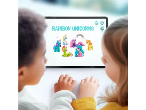 Hey Clay Klei set Rainbow Unicorns 15 delen Eenhoorns