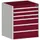 ladekast 900x800x750mm 6laden zware lasten RAL7035 front RAL3004