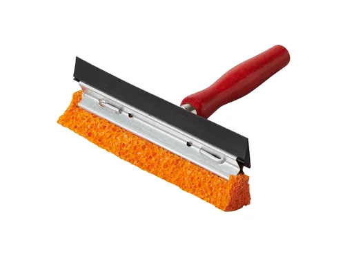 Raamtrekker ProPlus met houten steel 145mm rood