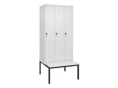 locker voor scheiding van kleding,HxBxD 2120x900x815mm,3vak