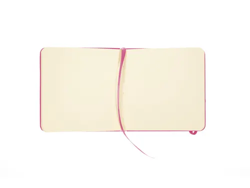 Schetsboek Kangaro 12x12cm hot pink PU HC 80 vel 140gr roomwit met ela