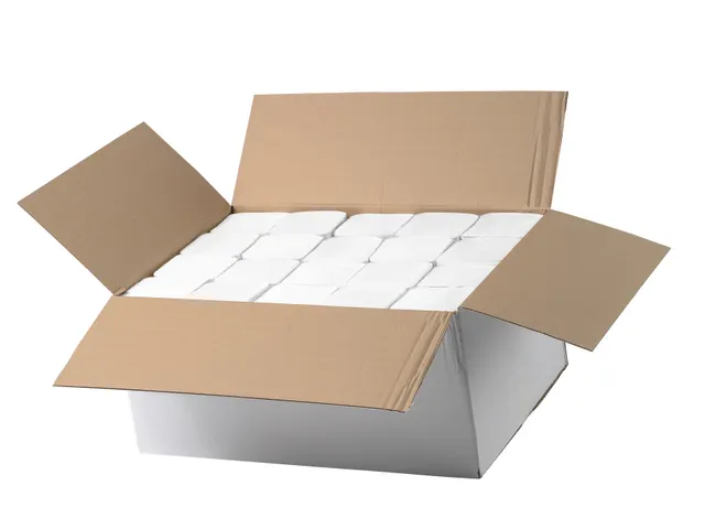 Handdoekjes Z-vouw cellulose 2-laags wit 21x24 cm
