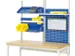 opbouwelement,v. werkbank,HxBxD 1130x1500x350mm,draagverm. 100kg,staal