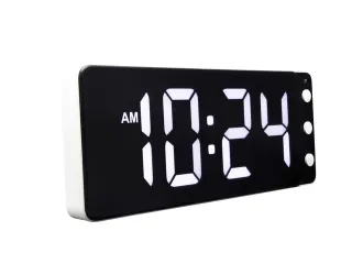 Tafel/wandklok NeXtime Digital Clock White 27,2x10,8cm - 3