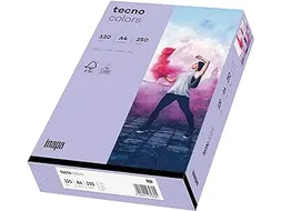 Inapa Tecno colors Gekleurd papier A4 Violet 120 gram 250vel