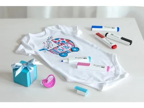 Textielmarkers Faber-Castell 5 stuks "BABY"