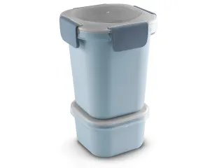 Sigma Home food to go lunchbeker 0,95L blauw - 11,5x11,5x18,5cm - 2