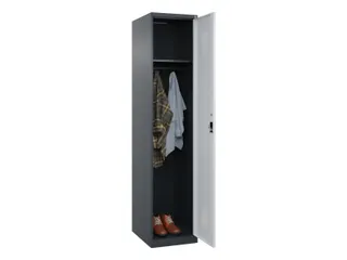 locker,HxBxD 1850x400x500mm,1vak,vak B 400mm,cil.-slot,staand op vloer - 1